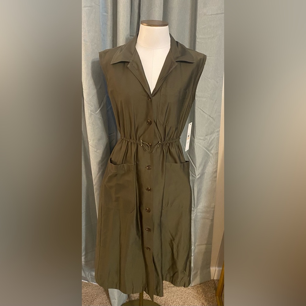 Calvin Klein midi shirt dress